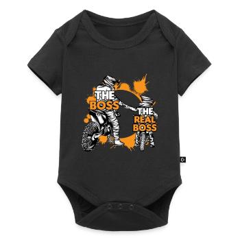Motocross Père Fils Partenaire Look Fête des Pères - Body à manches courtes Premium Bébé - noir - Devant