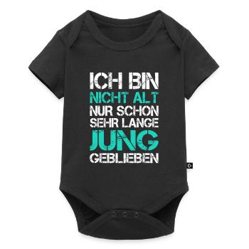 Ich Bin Nicht Alt Nur Schon Sehr Lange Jung Opa - Baby Premium Kurzarmbody - Schwarz - Vorne