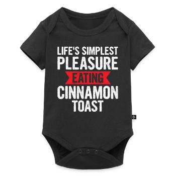 Lifes Simplest Pleasure - Baby Premium short-sleeve bodysuit - black - Front