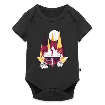Slackline, Balance Sport - Baby Premium short-sleeve bodysuit - black - Front