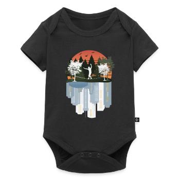 Slackline, Balance Sport - Baby Premium short-sleeve bodysuit - black - Front