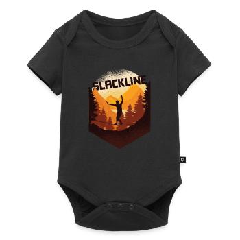 Slackline, Balance Sport - Baby Premium short-sleeve bodysuit - black - Front