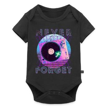 Never Forget Retro 80s 90s Nostalgia - Baby Premium short-sleeve bodysuit - black - Front