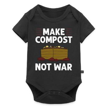 Composting Compost Worm Waste - Baby Premium short-sleeve bodysuit - black - Front