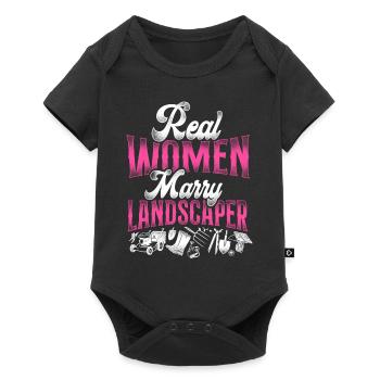Landscaper Landscaping Landscape - Baby Premium short-sleeve bodysuit - black - Front