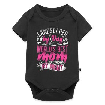 Landscaper Landscaping Landscape - Baby Premium short-sleeve bodysuit - black - Front
