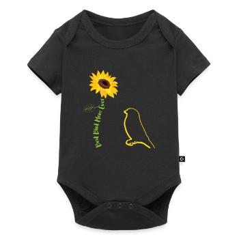 Meilleure maman d’oiseau de tous les temps - Body à manches courtes Premium Bébé - noir - Devant