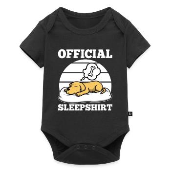 Official sleepshirt golden retriever - Baby Premium short-sleeve bodysuit - black - Front