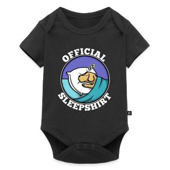 Official sleepshirt golden retriever - Baby Premium short-sleeve bodysuit - black - Front
