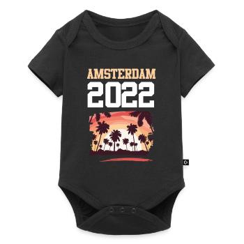 Amsterdam 2022 - Baby Premium short-sleeve bodysuit - black - Front