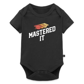 Mastered It Masters Abschlussfeier - Baby Premium Kurzarmbody - Schwarz - Vorne