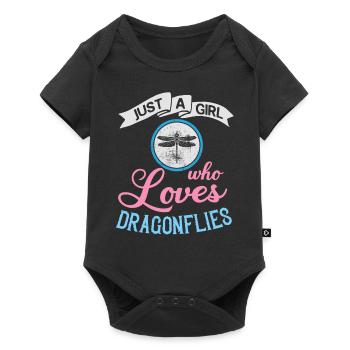 Dragonflies Flying Insect Quotes Entomologist - Baby Premium short-sleeve bodysuit - black - Front