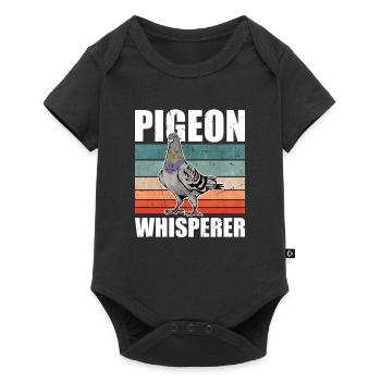 Pigeon Whisperer Pigeon Fancier Carrier Pigeon - Baby Premium short-sleeve bodysuit - black - Front