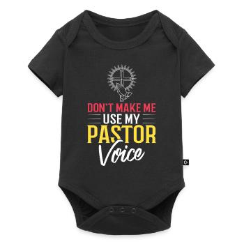 Pasteur Église Ministre Christ Spirituel Jésus - Body à manches courtes Premium Bébé - noir - Devant