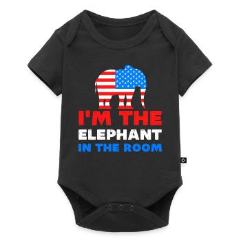 Im the elephant in the room Republican - Baby Premium short-sleeve bodysuit - black - Front