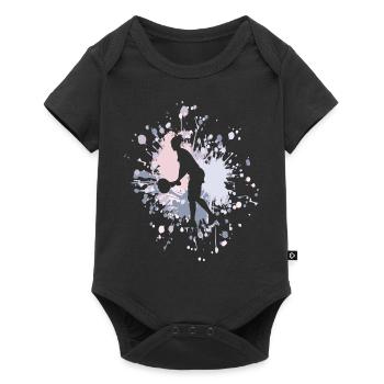 Tennis Ready To Serve Color Splash - Baby Premium Kurzarmbody - Schwarz - Vorne