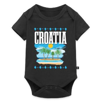 Croatia - Baby Premium short-sleeve bodysuit - black - Front