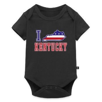 Kentucky USA I love Albama - Baby Premium short-sleeve bodysuit - black - Front