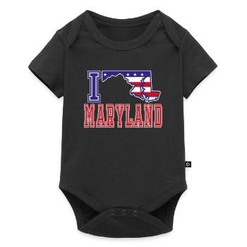 Maryland USA J’adore Albama - Body à manches courtes Premium Bébé - noir - Devant