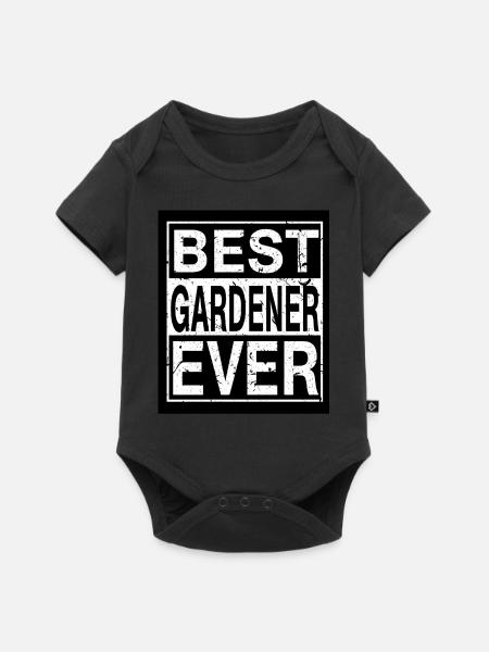 Gärtner Bester Gärtner - Baby Premium Kurzarmbody - Schwarz