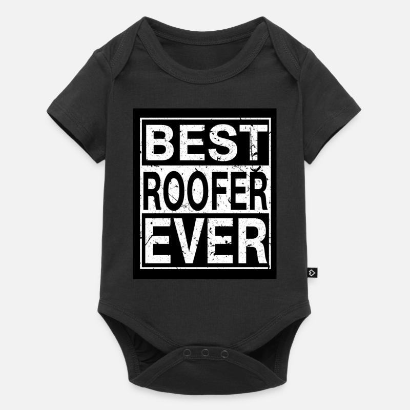 Dachdecker Bester Dachdecker - Baby Premium Kurzarmbody - Schwarz