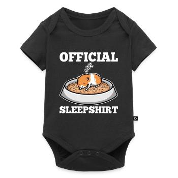 Chemise de nuit officielle Hamster - Body à manches courtes Premium Bébé - noir - Devant