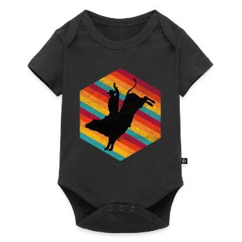 Wild West Western Rodeo Bull Riding Cowboy - Baby Premium short-sleeve bodysuit - black - Front