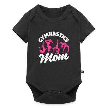 Mignon gymnaste parents gymnastique famille maman - Body à manches courtes Premium Bébé - noir - Devant
