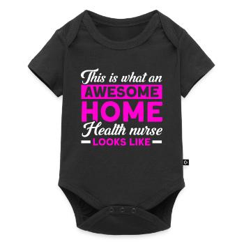 Health Assistance Home Nursing Nurse - Baby Premium short-sleeve bodysuit - black - Front