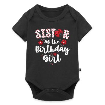 Sister Of The Birthday Girl Matching Family - Baby Premium short-sleeve bodysuit - black - Front