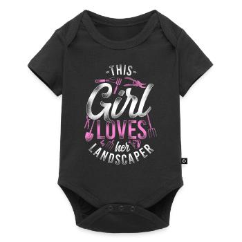 Paysagiste Aménagement Paysager - Body à manches courtes Premium Bébé - noir - Devant