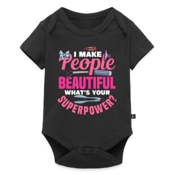 I Make People Beautiful Hairdresser - Baby Premium short-sleeve bodysuit - black - Front