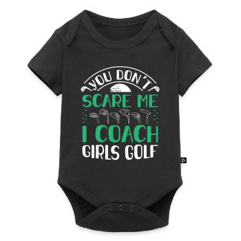 You Dont Scare Me I Coach Girls Golf Funny Coach - Body à manches courtes Premium Bébé - noir - Devant