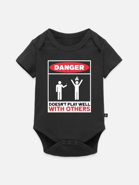 Antisocial Introvert Hate People - Baby Premium Kurzarmbody - Schwarz