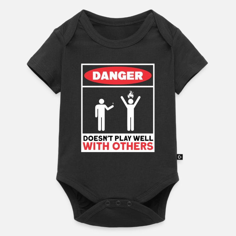 Antisocial Introvert Hate People - Baby Premium Kurzarmbody - Schwarz