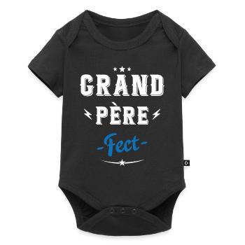 Grand père fect idée cadeau papy papi Cadeau drôle - Body à manches courtes Premium Bébé - noir - Devant