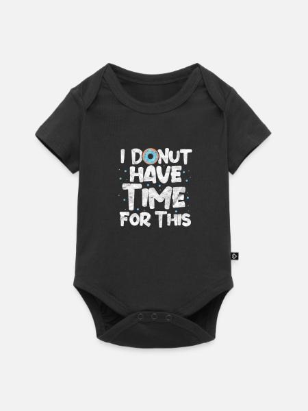 Donut - Baby Premium Kurzarmbody - Schwarz