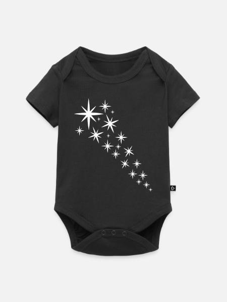 Sternenflotte Weisses Design - Baby Premium Kurzarmbody - Schwarz