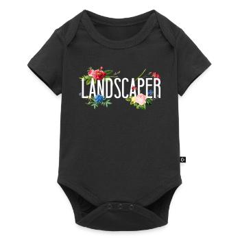Paysagiste Aménagement Paysager - Body à manches courtes Premium Bébé - noir - Devant