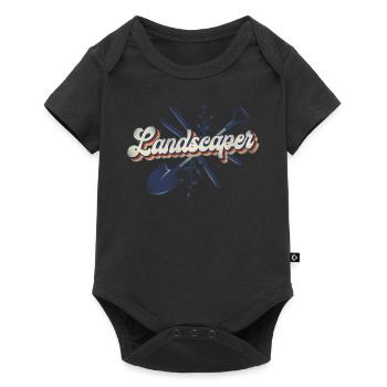 Landscaper Landscaping Landscape - Baby Premium short-sleeve bodysuit - black - Front
