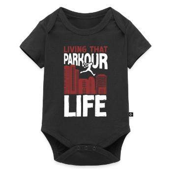 Parkour Free Running Traceur - Baby Premium short-sleeve bodysuit - black - Front
