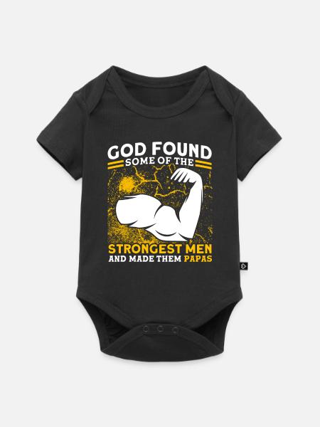 Gott Vater Vati Papa - Baby Premium Kurzarmbody - Schwarz