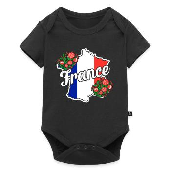 France - Baby Premium short-sleeve bodysuit - black - Front