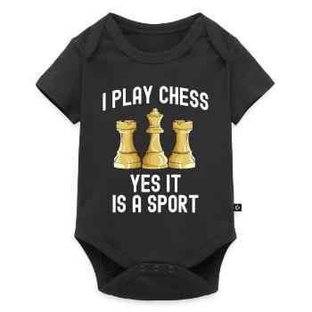 Échecs Échecs Échecs Checkmate Pièces d’échecs Roi - Body à manches courtes Premium Bébé - noir - Devant