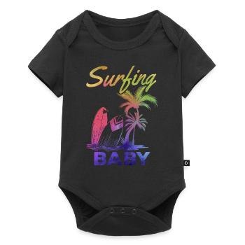 Planche de surf Surf Famille Surf Wave Surfer I Bébé - Body à manches courtes Premium Bébé - noir - Devant