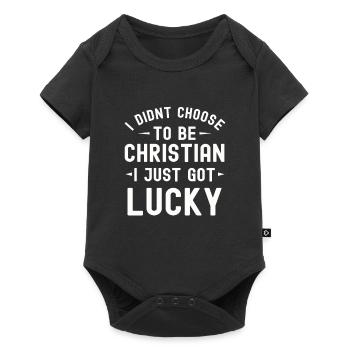 Chrétiens Religion Bible évangélique Jésus Église - Body à manches courtes Premium Bébé - noir - Devant
