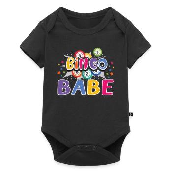 Bingo Jeu de cartes Grand-mère Bingo Joueur Bingo Cartes - Body à manches courtes Premium Bébé - noir - Devant
