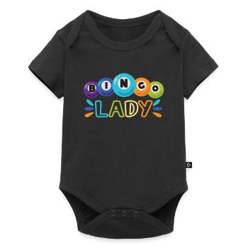 Bingo Jeu de cartes Grand-mère Bingo Joueur Bingo Cartes - Body à manches courtes Premium Bébé - noir - Devant