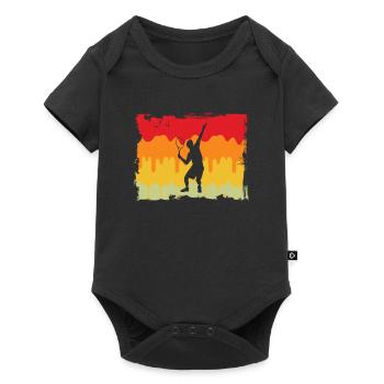 Tennis Rétro - Body à manches courtes Premium Bébé - noir - Devant