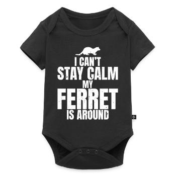 Pet Owner Ferrets Make Me Happy Lifestyle - Baby Premium short-sleeve bodysuit - black - Front